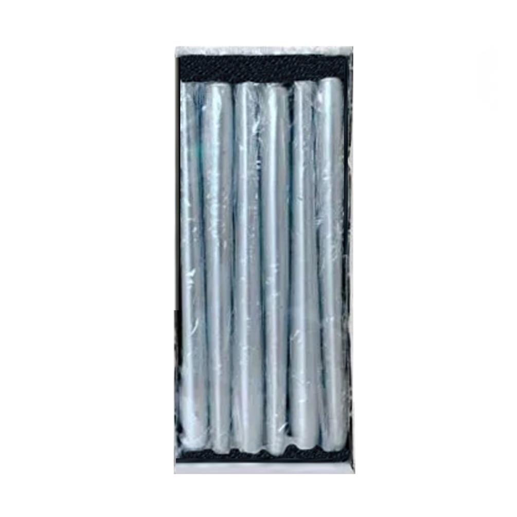 Bolsius Silver Tapered Candle 25cm (Pack of 12) £21.59
